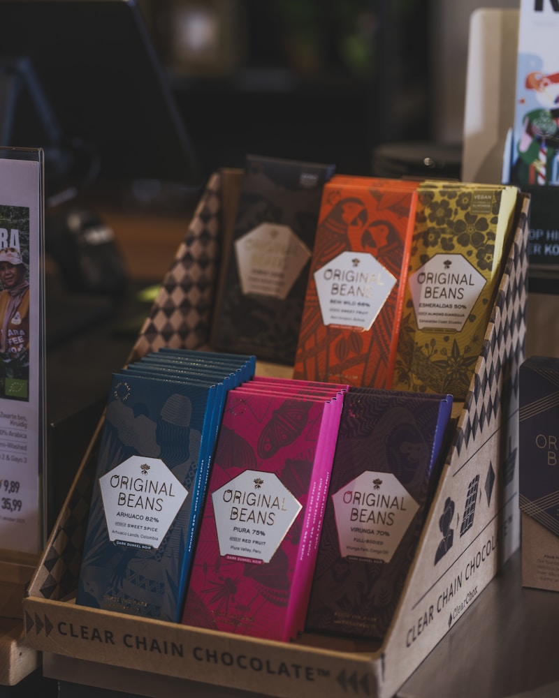 Artisan chocolate bars collection